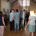 Dancers at Barn Dance in Village Hall
